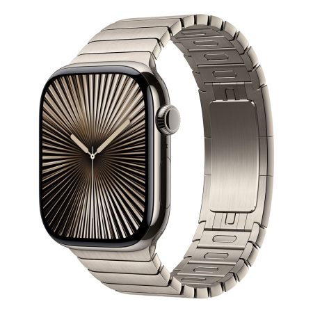 Apple Watch Series 10, 46 мм корпус из титана цвета «Natural», ремешок Link Bracelet цвета «Natural»