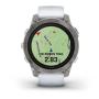 Часы Garmin EPIX PRO GEN 2 47 мм Sapphire Titanium whitestone, белый