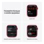 Apple Watch Series 7, 45 мм корпус из алюминия красного цвета, спортивный ремешок (PRODUCT)RED™