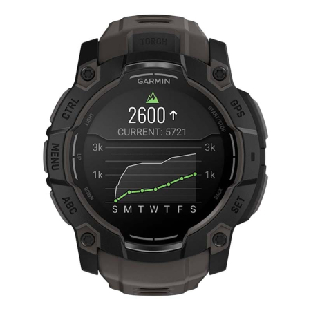 Часы Garmin INSTINCT 3 AMOLED 50мм Black, черный с угольно-черным ремешком