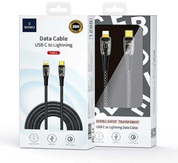 Кабель WiWU Type-C – Lightning Cable, 1,2m (TM01) Черный