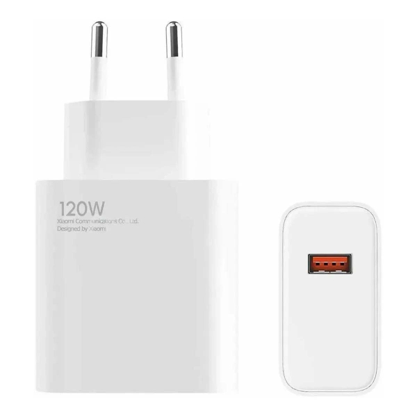 Зарядное устройство Xiaomi Redmi 120Вт USB + кабель USB Type-C Белый