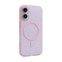 Чехол для iPhone 16 с MagSafe 6.1" Gurdini Slim Series with Pink, розовый