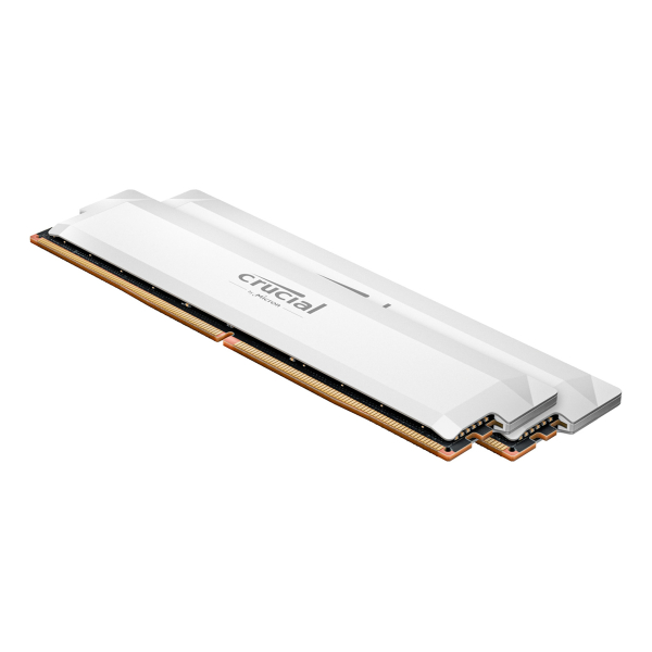 Оперативная память Crucial Pro Gaming by Micron (CP2K32G64C40U5W) DDR5 64GB 6400MHz CL40 UDIMM 2x32GB White