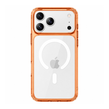 Чехол для iPhone 17 Pro с Magsafe Gurdini Alba Series Protective with Orange, оранжевый