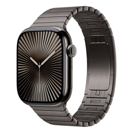 Apple Watch Series 10, 46 мм корпус из титана цвета «Slate», ремешок Link Bracelet цвета «Slate»