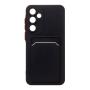 Чехол для Samsung Galaxy A55 Silicone Case с картхолдером Черный
