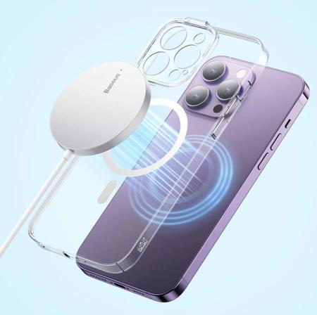 Беспроводное зарядное устройство Baseus Simple Mini3 Magnetic Wireless Charger 15W CCJJ040012 (BS-W529) White, белый