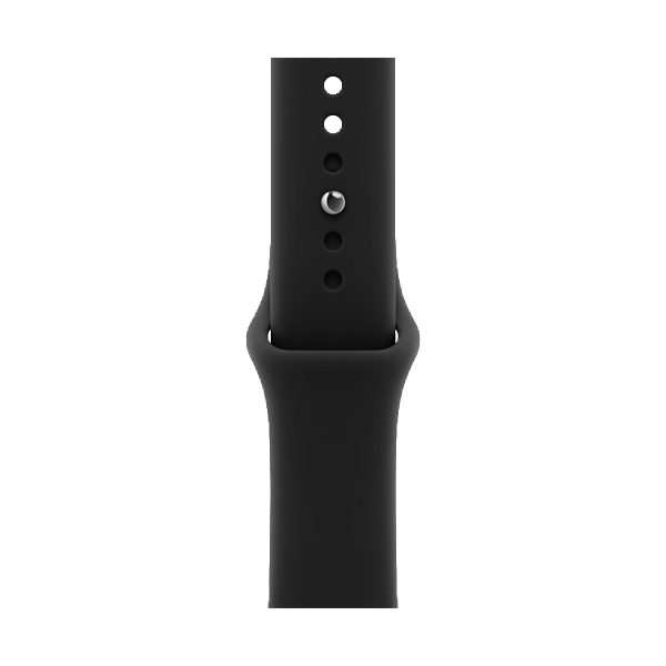 Apple Watch Series 12, 42 мм корпус из алюминия цвета «Black», ремешок Sport Band размера S/M цвета «Black»