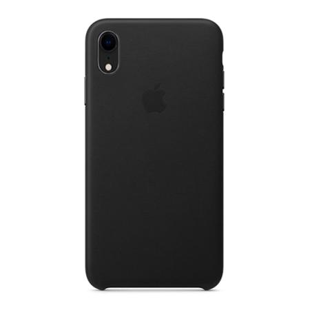 Чехол для Apple iPhone XR Leather Case Black, черный