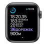 Apple Watch Series 6, 40 мм, корпус из алюминия цвета «серый космос», спортивный ремешок черного цвета