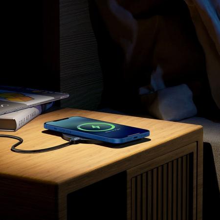 Беспроводное зарядное устройство Baseus Digital LED Display Gen 2 15W CCED000001 (BS-W526) Black, чёрный