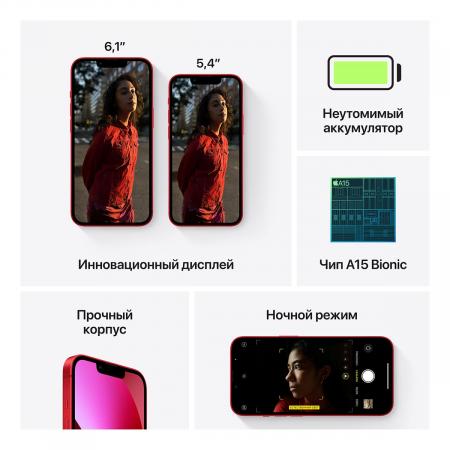 Apple iPhone 13 mini 128Gb (PRODUCT)RED™, красный