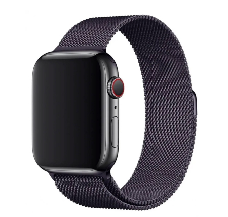 Ремешок для Apple Watch 42/44 mm Gurdini Milanese Loop Gray, серый