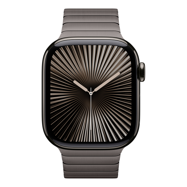 Apple Watch Series 10, 42 мм корпус из титана цвета «Slate», ремешок Link Bracelet цвета «Slate»