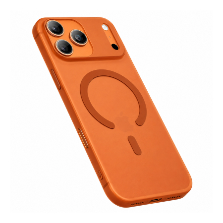 Чехол для iPhone 17 Pro Max с MagSafe Gurdini Slim Series Orange, оранжевый