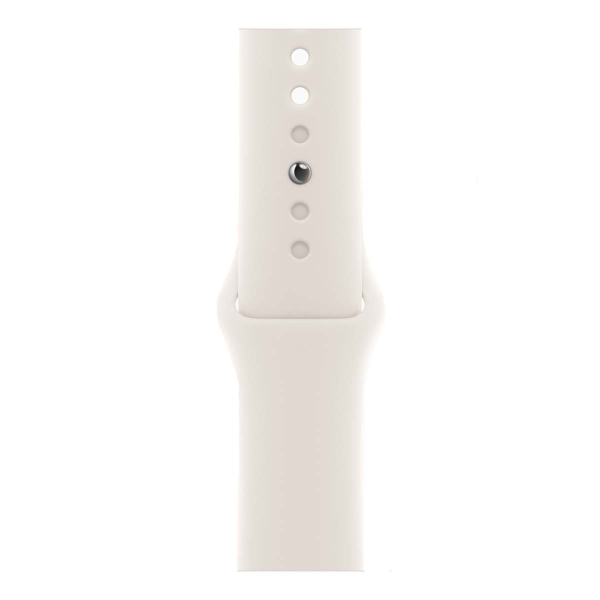 Apple Watch SE 3 (2025), 40 мм корпус из алюминия цвета «Midnight», ремешок Sport Band размера S/M цвета «Starlight» Apple Watch SE 3 (2025), 40 мм корпус из алюминия цвета «Midnight», ремешок Sport Band размера S/M цвета «Starlight»