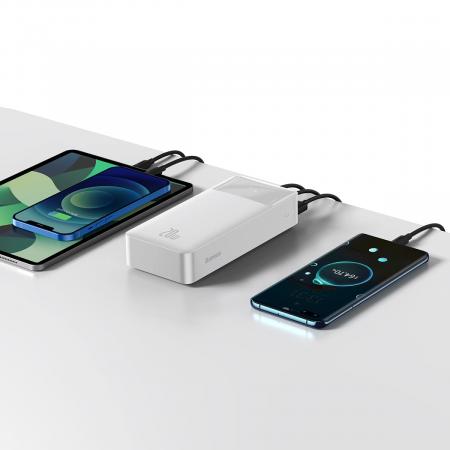 Внешний аккумулятор Baseus 30000mAh Bipow Digital Display PoВтer Bank 20Вт PPDML-N02 (PPBD30K) Белый