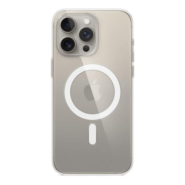 Чехол Clear Case MagSafe для iPhone 15 Pro Max Прозрачный